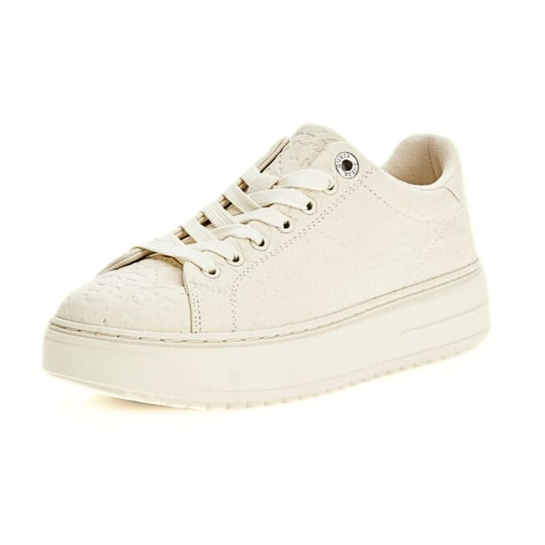 GUESS Denesa Embossed 4G Logo Sneakers - OFFWHT - Off White / 36