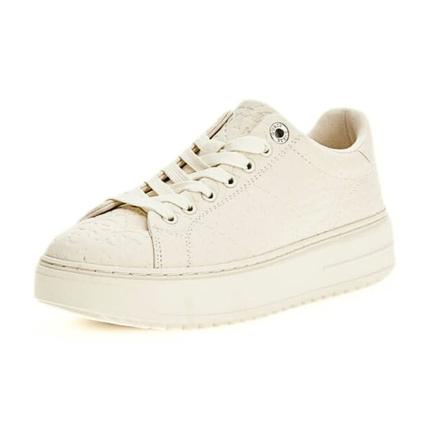 GUESS Denesa Embossed 4G Logo Sneakers - OFFWHT - Off White / 36