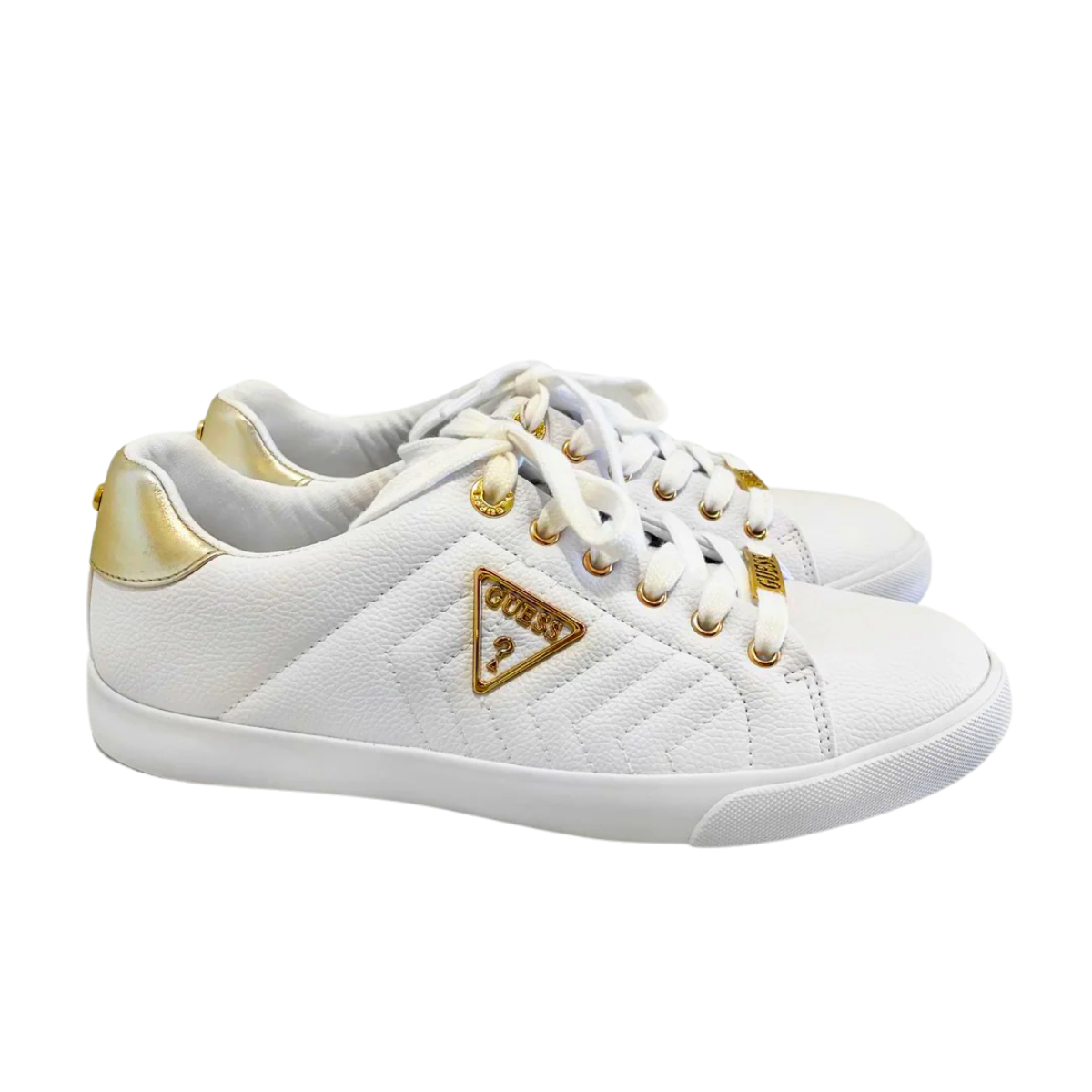 GUESS Denver Low-Top Sneaker- WHT