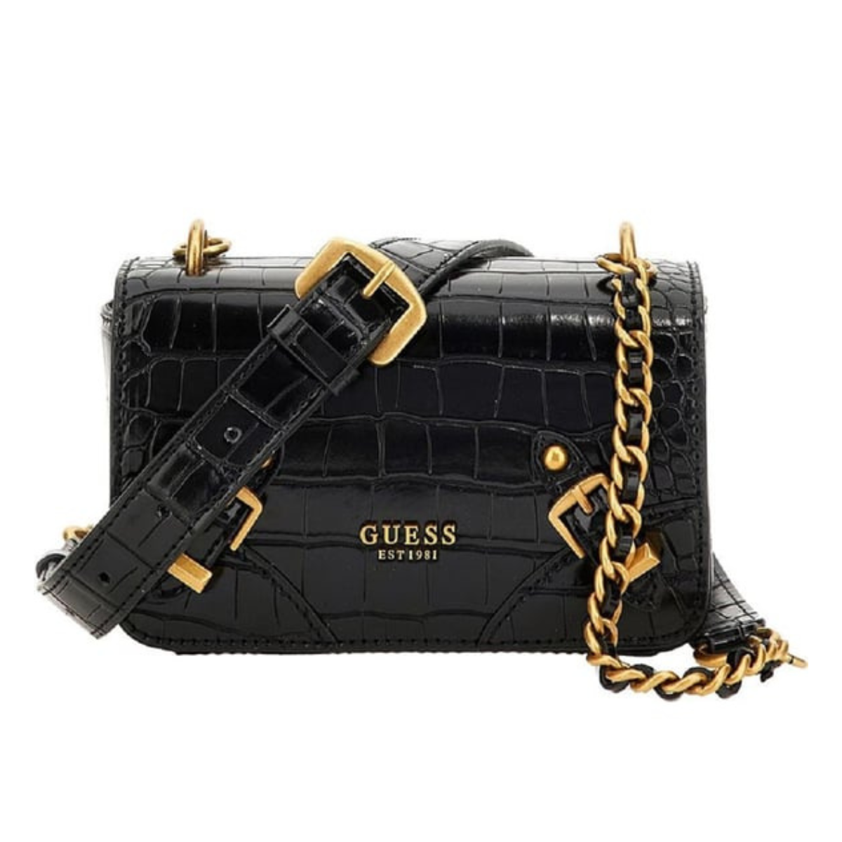 GUESS Didi Mini Crossbody Flap - BLK - Black