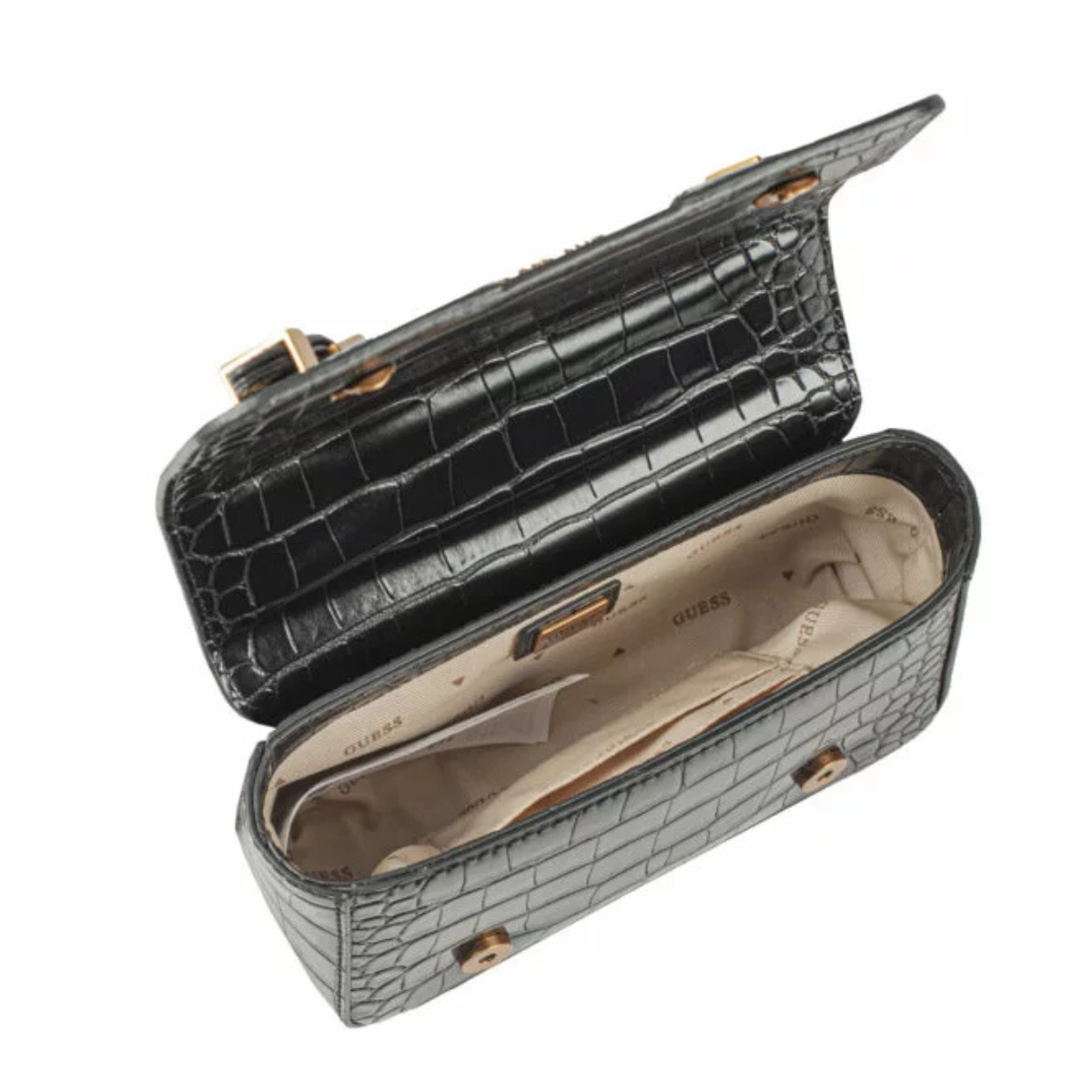 GUESS Didi Mini Crossbody Flap - BLK - Black