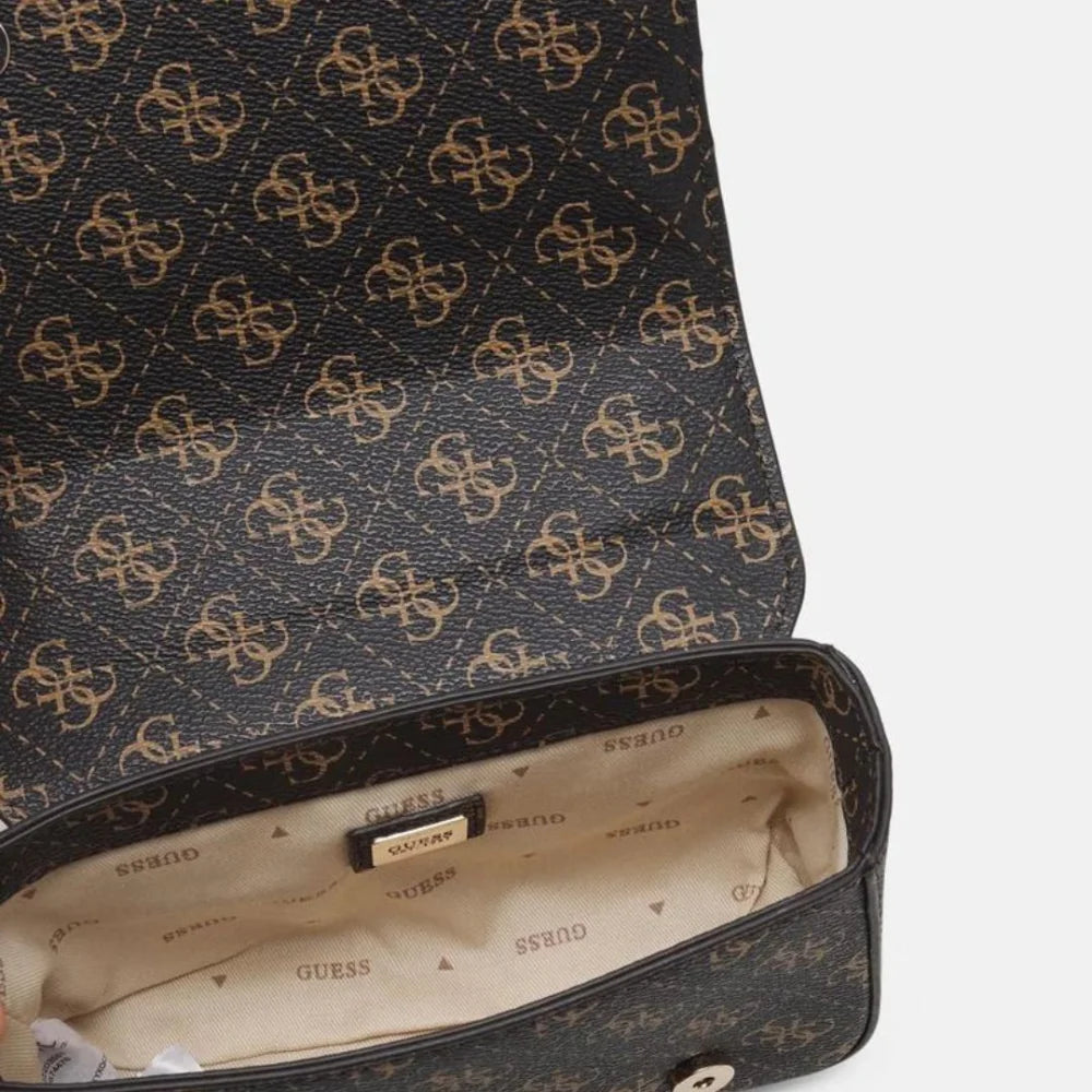 GUESS Didi Mini Crossbody Flap - BRN - Brown