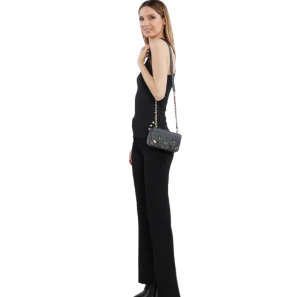 GUESS Didi Mini Crossbody Flap - COL - Coal