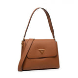 Guess Downtown Chic Flap Shoulder Bag - TAN - Tan