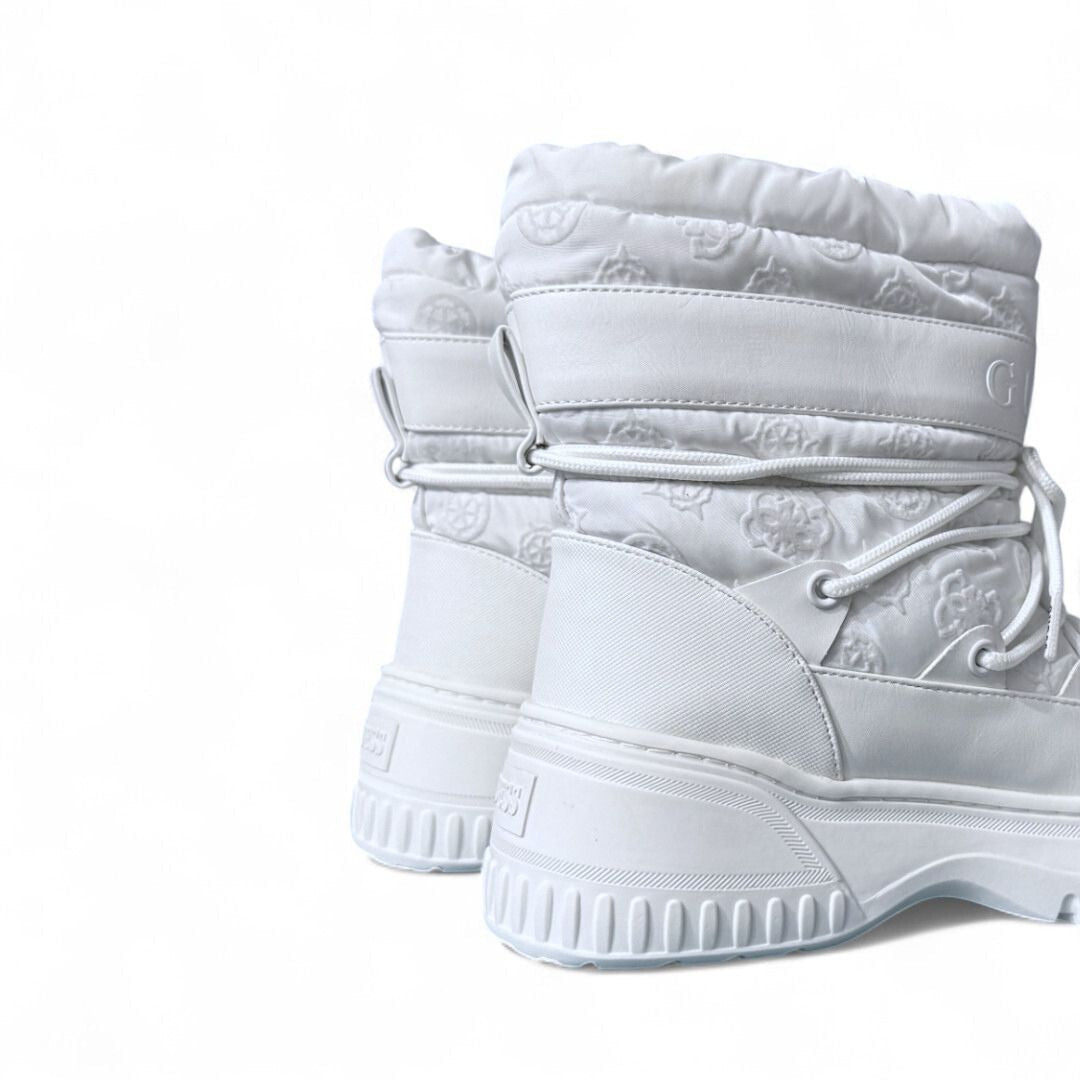 GUESS DRERA 4G Logo Ankle Boots Women - WHT