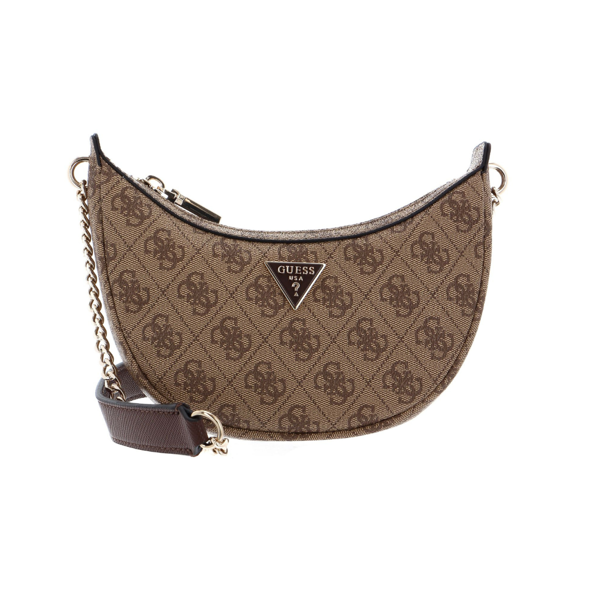 GUESS Eco Craig Mini Crossbody Saddle Bag - BEG - Beige