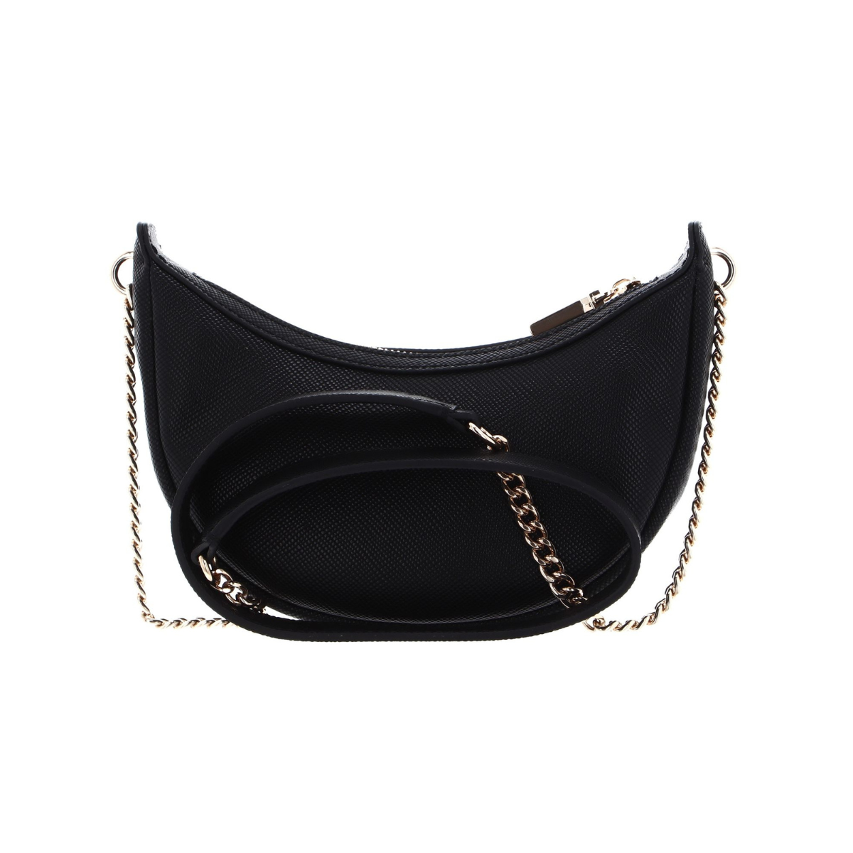 GUESS Eco Craig Mini Crossbody Saddle Bag - BLK - Black