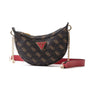 GUESS Eco Craig Mini Crossbody Saddle Bag - BRNRED - Brown/Red