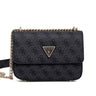 GUESS Eco Elements 4G Logo Mini Crossbody Flap Bag - COL - Coal