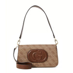 GUESS Eco Mietta 4G Logo Mini Shoulder Bag - BEG - Beige