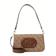 GUESS Eco Mietta 4G Logo Mini Shoulder Bag - BEG - Beige