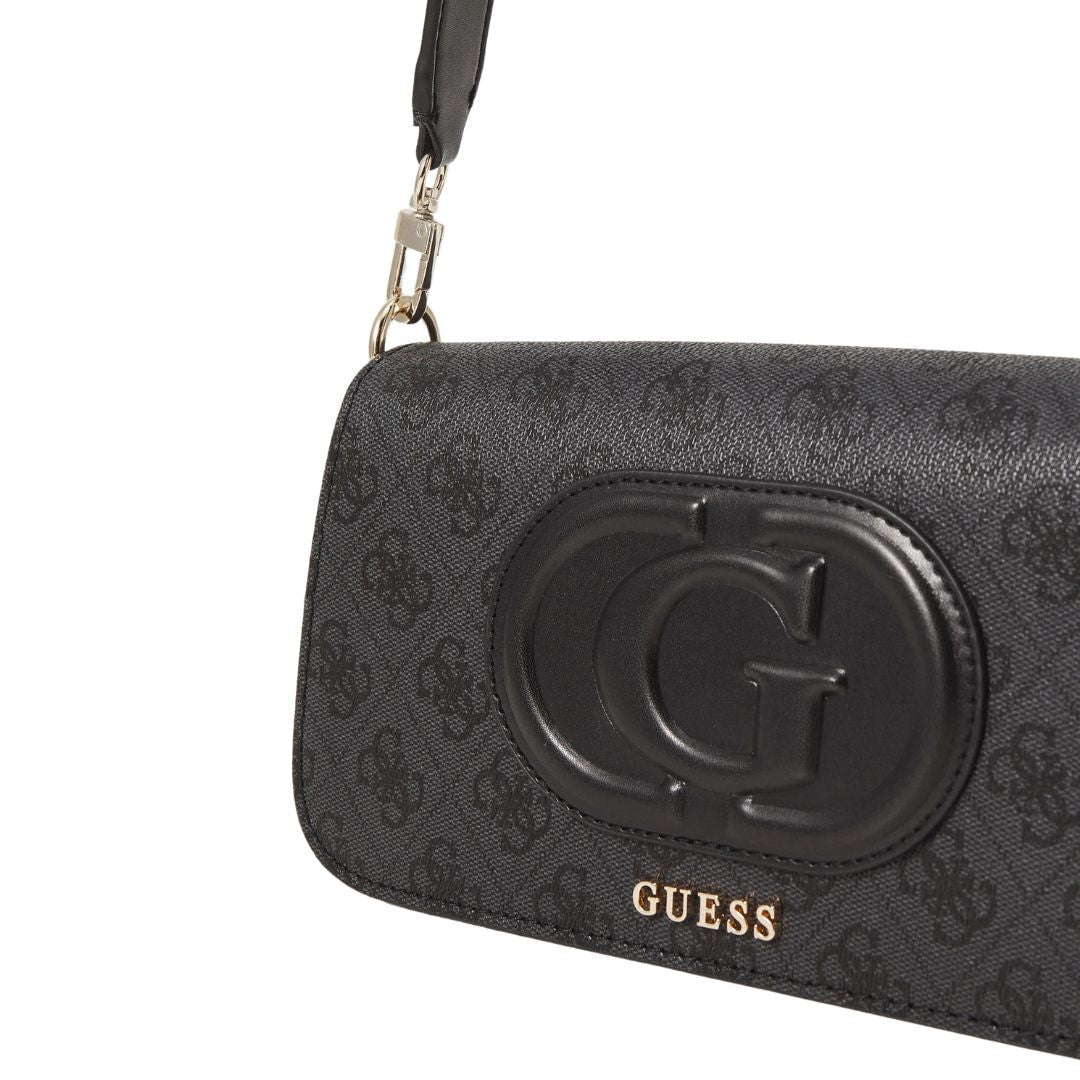 GUESS Eco Mietta 4G Logo Mini Shoulder Bag - COL - Grey