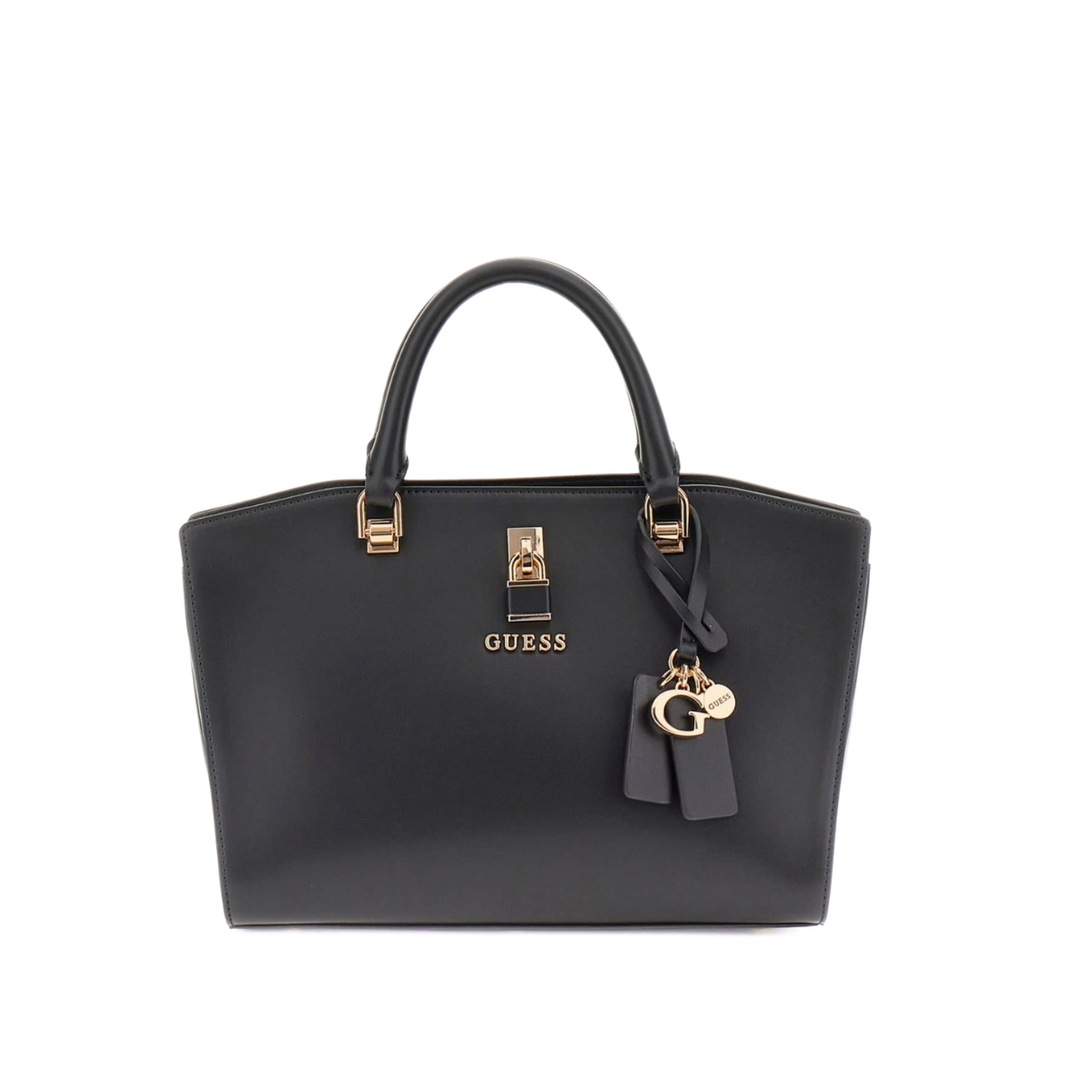 GUESS ECO Queensland Luxury Satchel Shoulder bag Women - BLK - Black