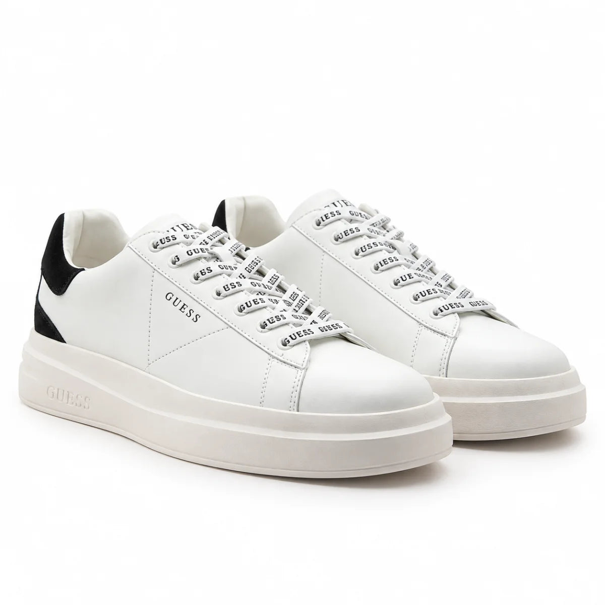 GUESS Elba Carryover Sneakers Men -WHTBLK - White-Black / 39