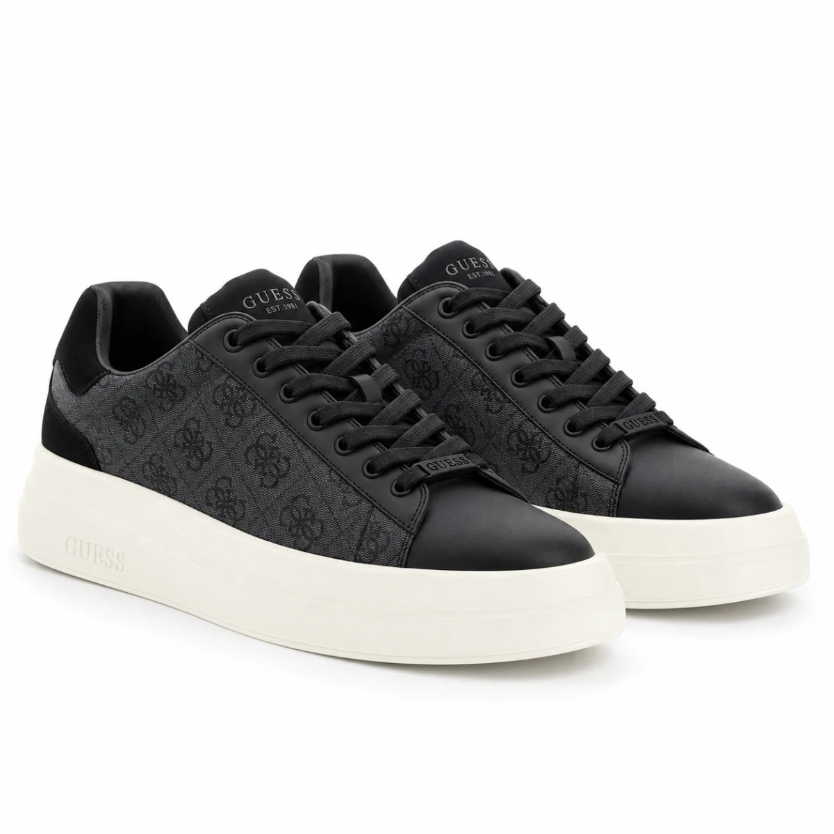 GUESS Elba Z 1 Sneakers Men-BLK - White / 40