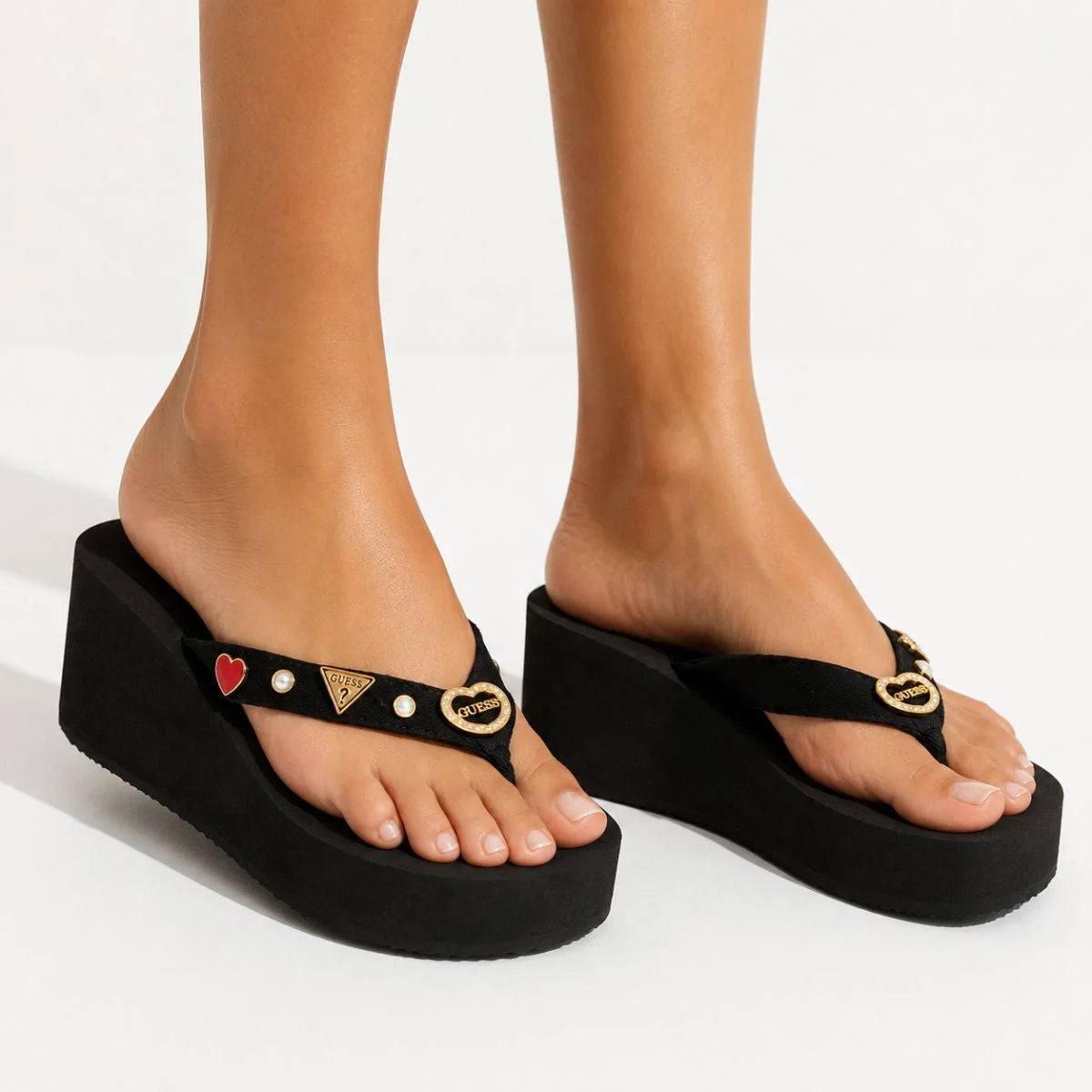 GUESS Eva Platform Sandals Women - BLK