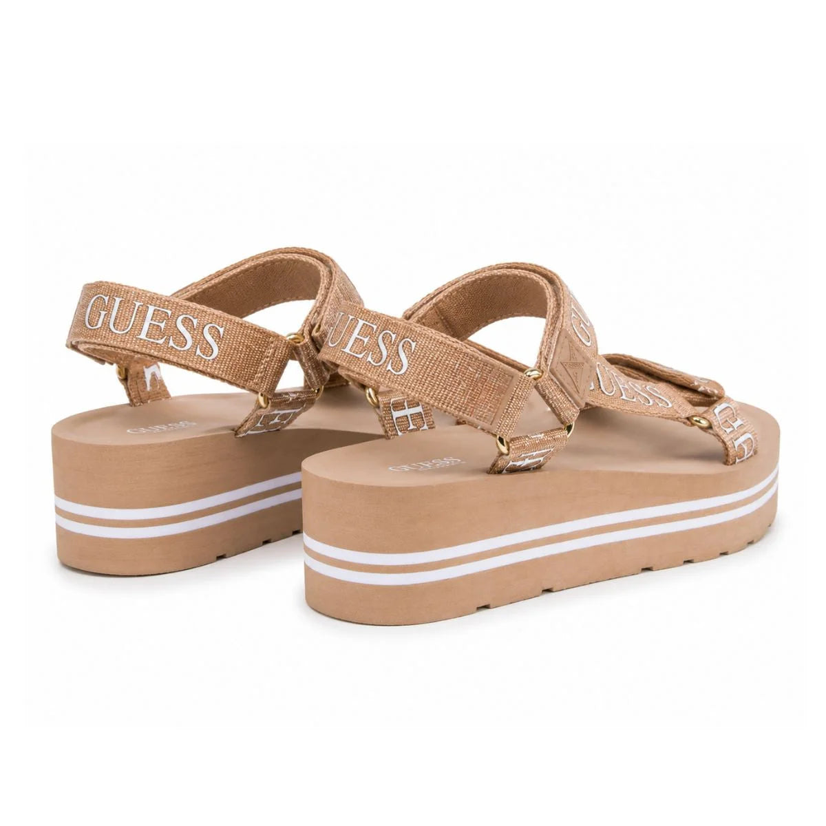 Guess Eveh Wedge Sandals Women - GLD