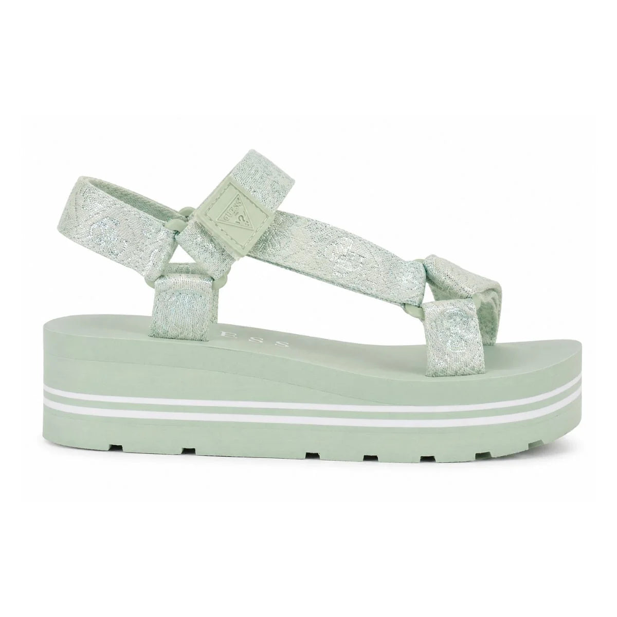 Guess Eveh Wedge Sandals Women - MNTGRN