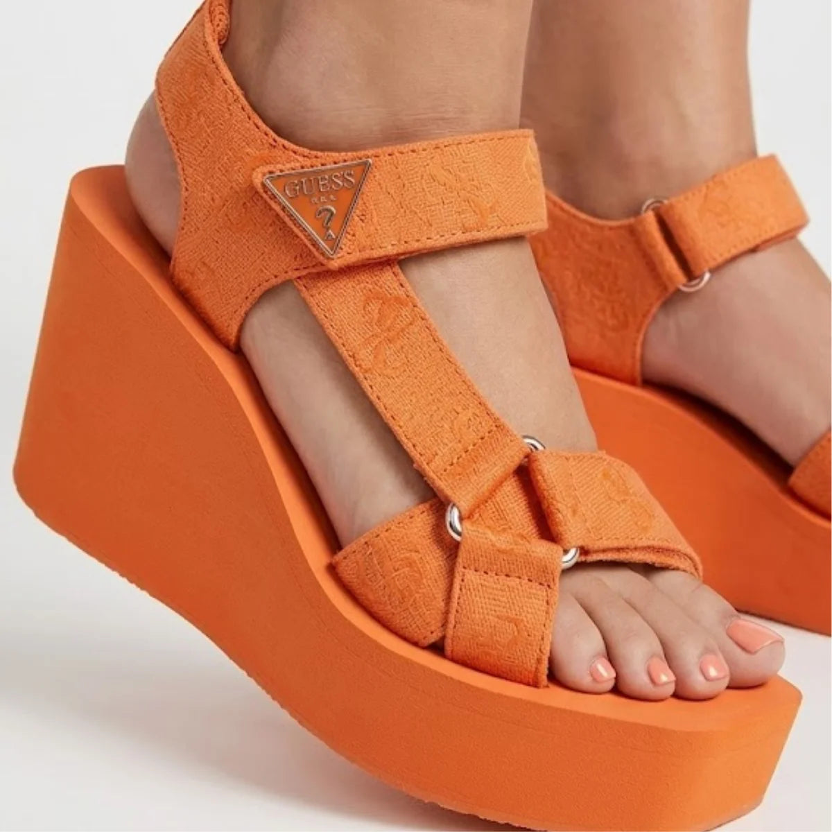 Guess Eveh Wedge Sandals Women - ORG