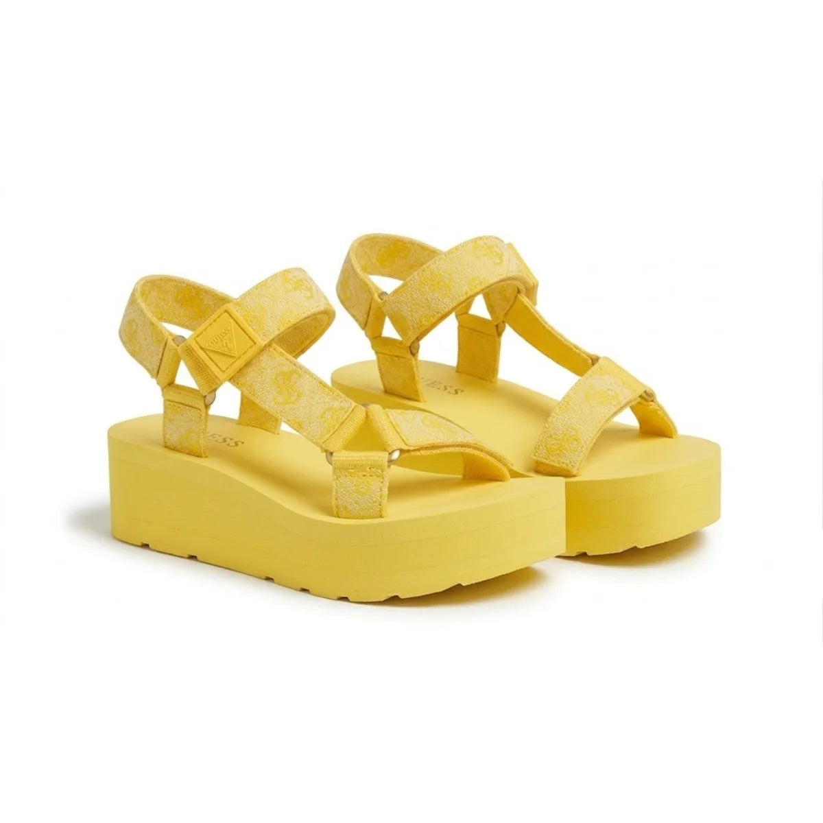 Guess Eveh Wedge Sandals Women - YLW