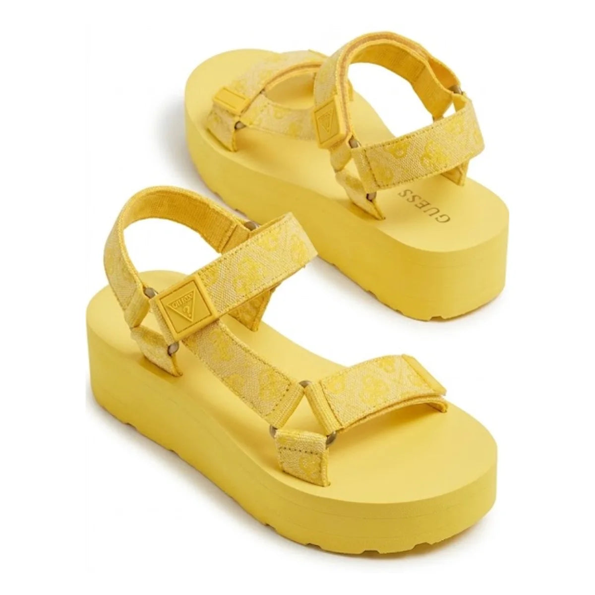 Guess Eveh Wedge Sandals Women - YLW