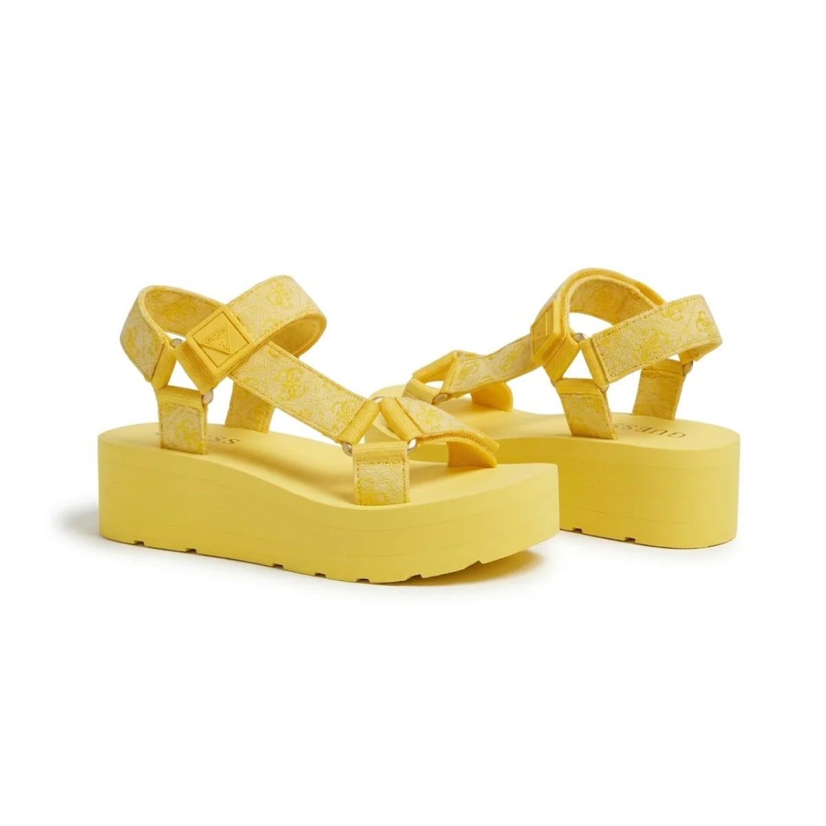 Guess Eveh Wedge Sandals Women - YLW