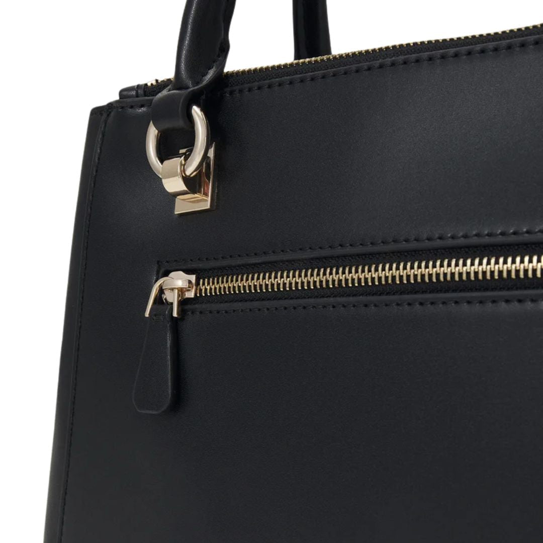 GUESS Evelune Girlfriend Satchel Bag - BLK - Black