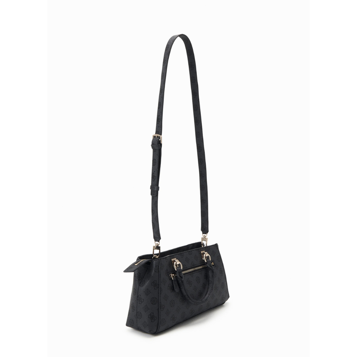 GUESS Evelune Girlfriend Satchel Bag Size Small - GRY - Gray
