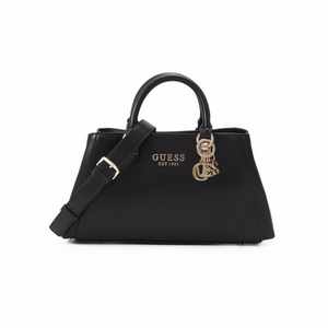 GUESS Evelune Girlfriend Satchel Handbag - BLK - Black