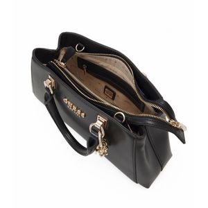 GUESS Evelune Girlfriend Satchel Handbag - BLK - Black