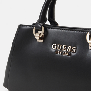 GUESS Evelune Girlfriend Satchel Handbag - BLK - Black