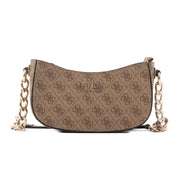 GUESS Evelune Top Zip Shoulder Bag - BEG - Beige