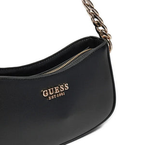 GUESS Evelune Top Zip Shoulder Bag - BLK - Black