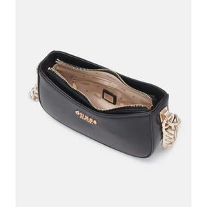 GUESS Evelune Top Zip Shoulder Bag - BLK - Black