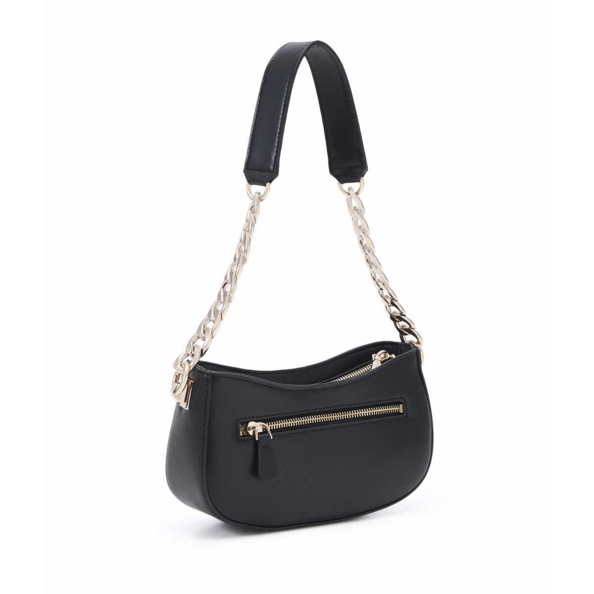 GUESS Evelune Top Zip Shoulder Bag - BLK - Black