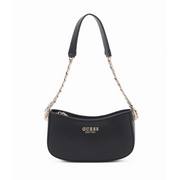 GUESS Evelune Top Zip Shoulder Bag - BLK - Black