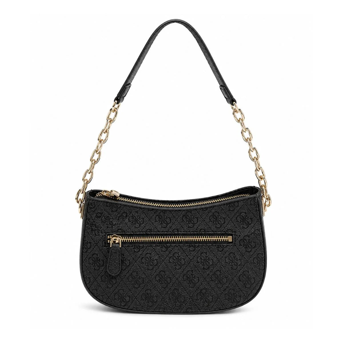 GUESS Evelune Top Zip Shoulder Bag - COL - Coal