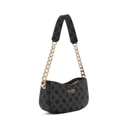 GUESS Evelune Top Zip Shoulder Bag - GRY - Gray