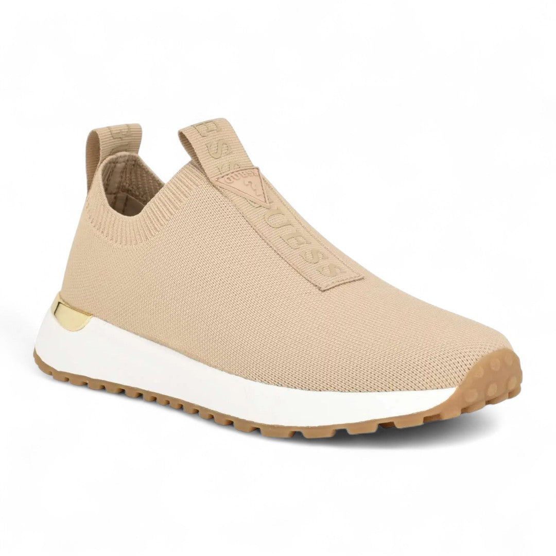 GUESS Flavia Knit Slip-On Sneakers Women - BEG - Beige / 35