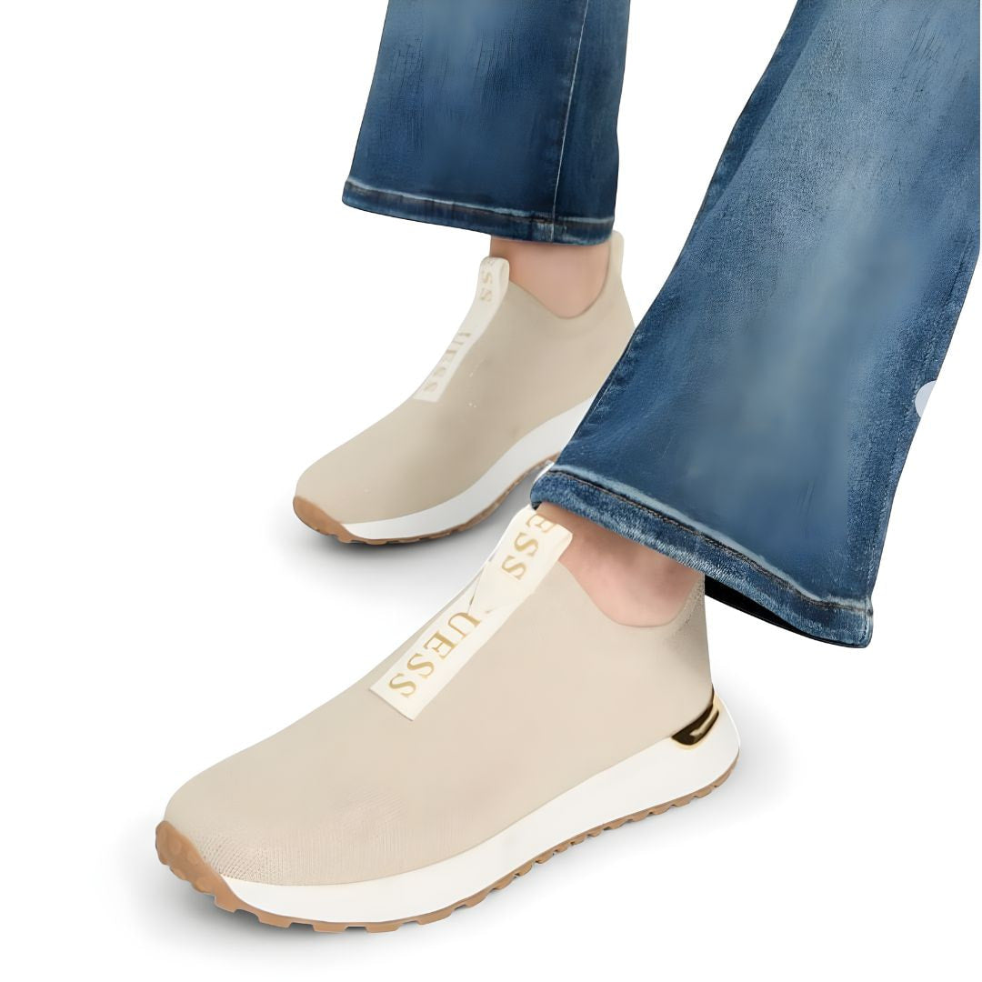 GUESS Flavia Knit Slip-On Sneakers Women - BEG