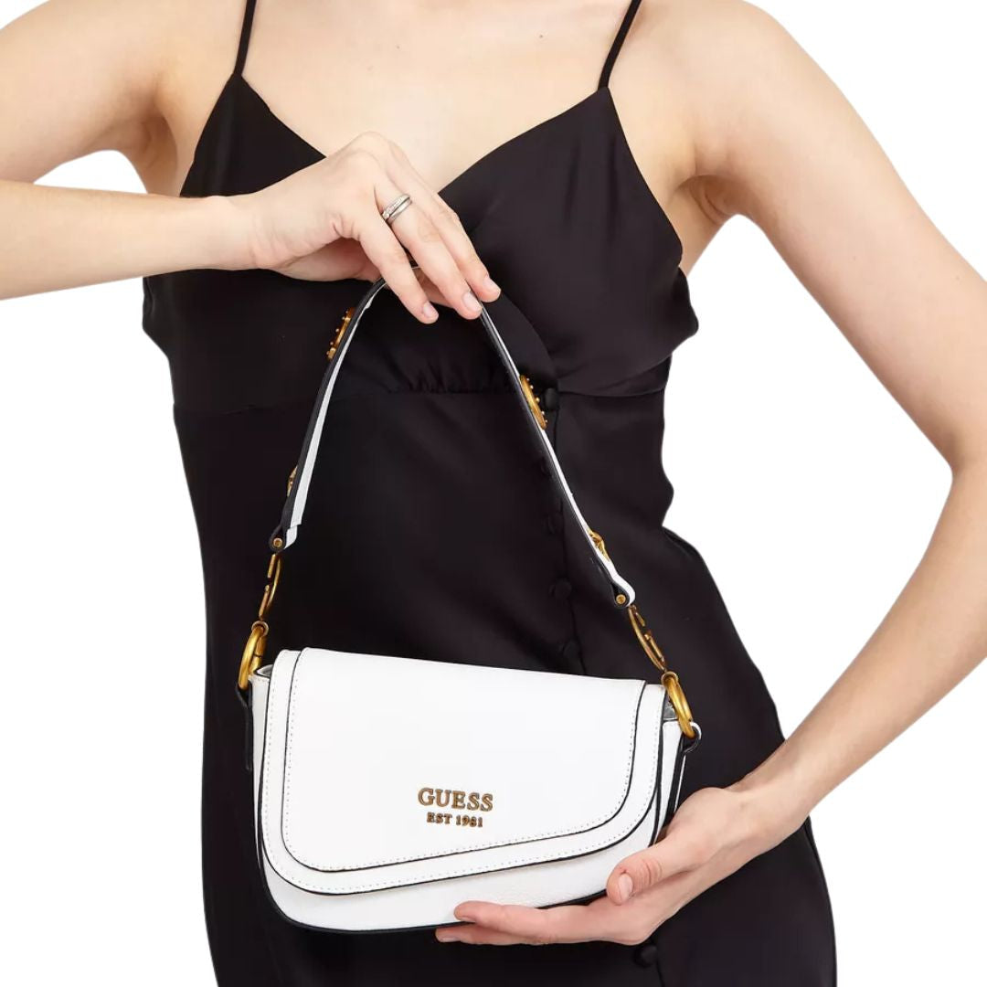 GUESS G Dream Flap Shoulder Bag Women - WHT - White