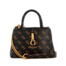 GUESS G James 4G peony logo handbag - BRN - Brown