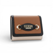 GUESS Genelle Tri-Fold Wallet - Tan