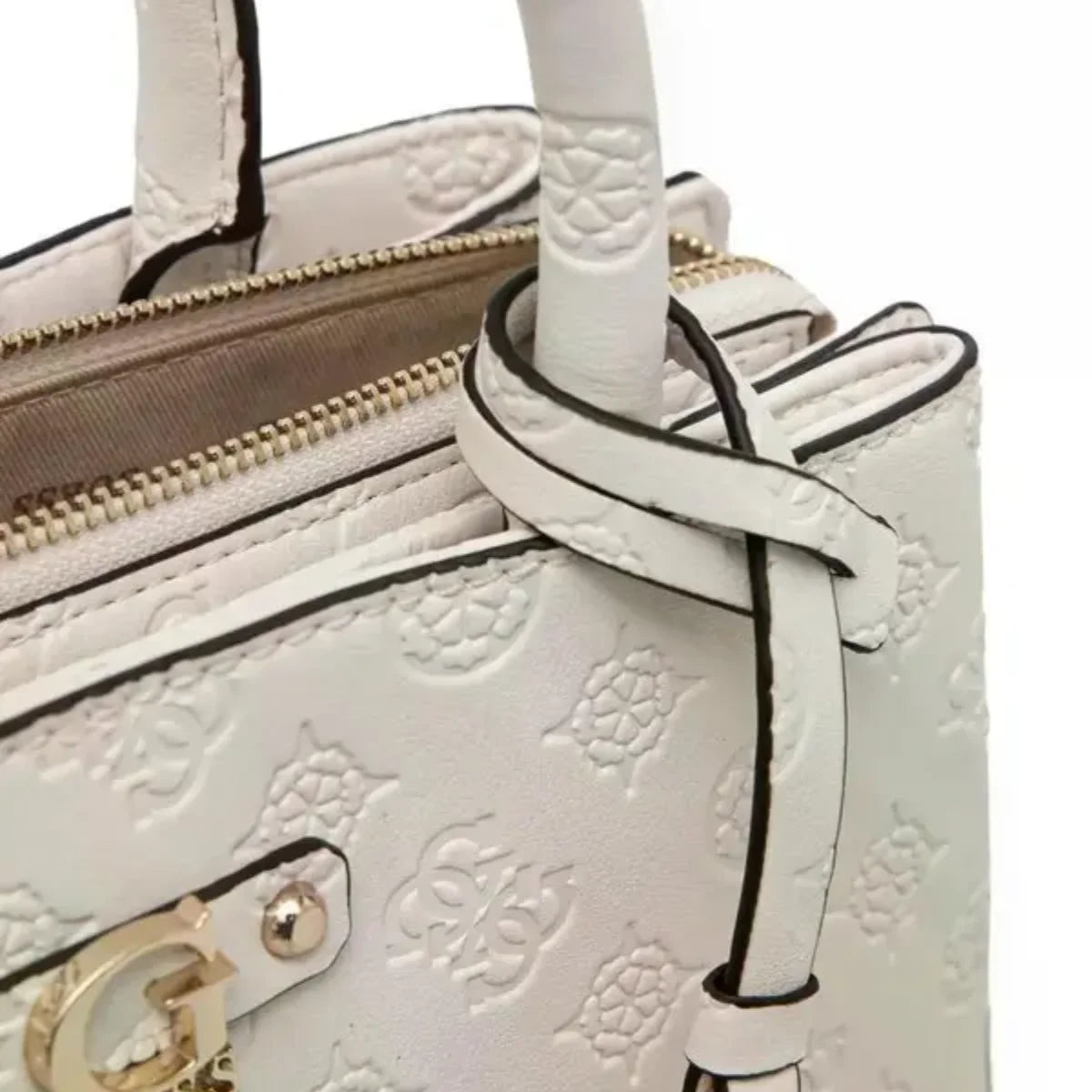 GUESS GERTY GIRLFRIEND SATCHEL Bag Handbag Women - WHT - White