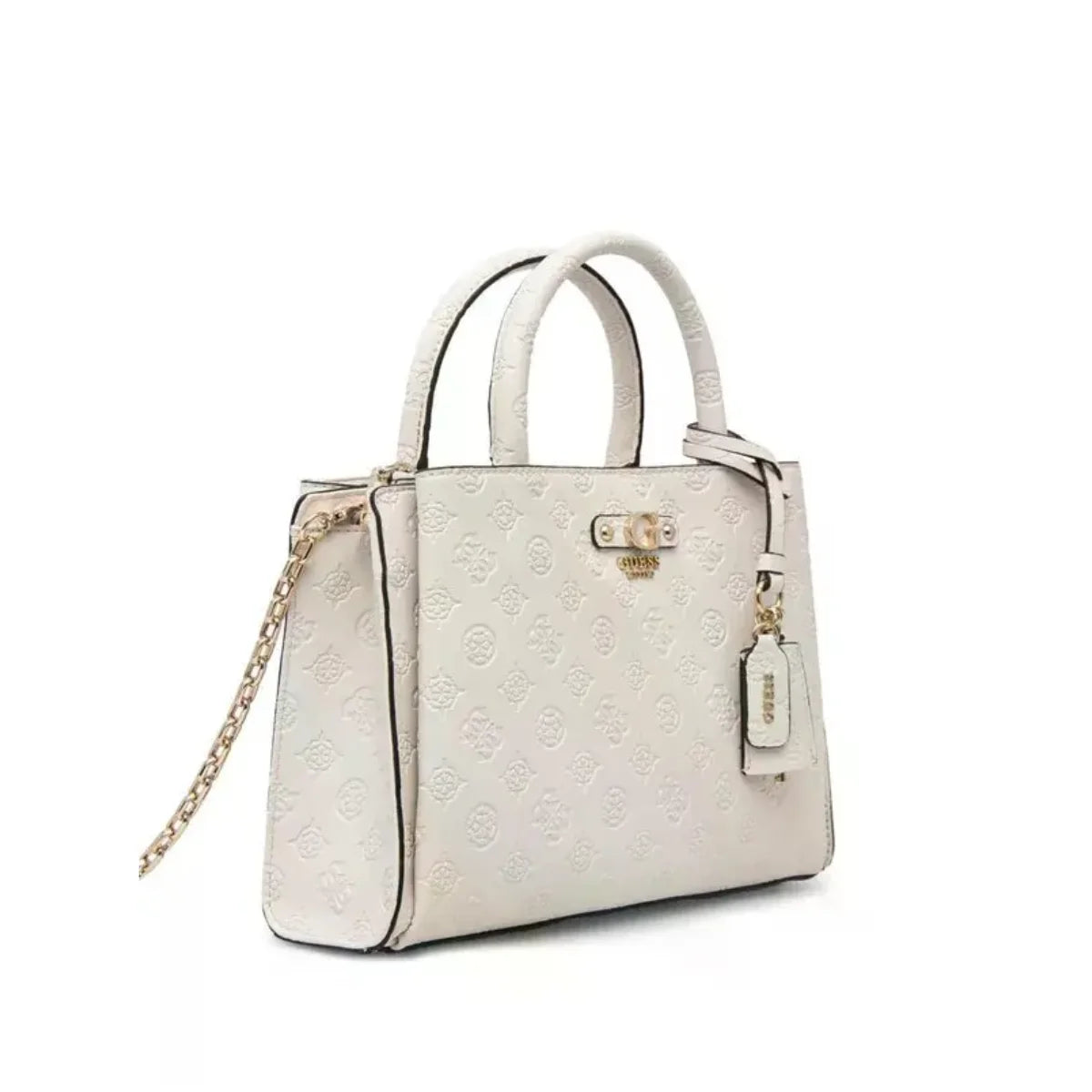 GUESS GERTY GIRLFRIEND SATCHEL Bag Handbag Women - WHT - White