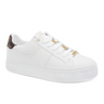 GUESS Giella 4G Peony Logo Sneakers Women - WHTBRN - White/ Brown / 35