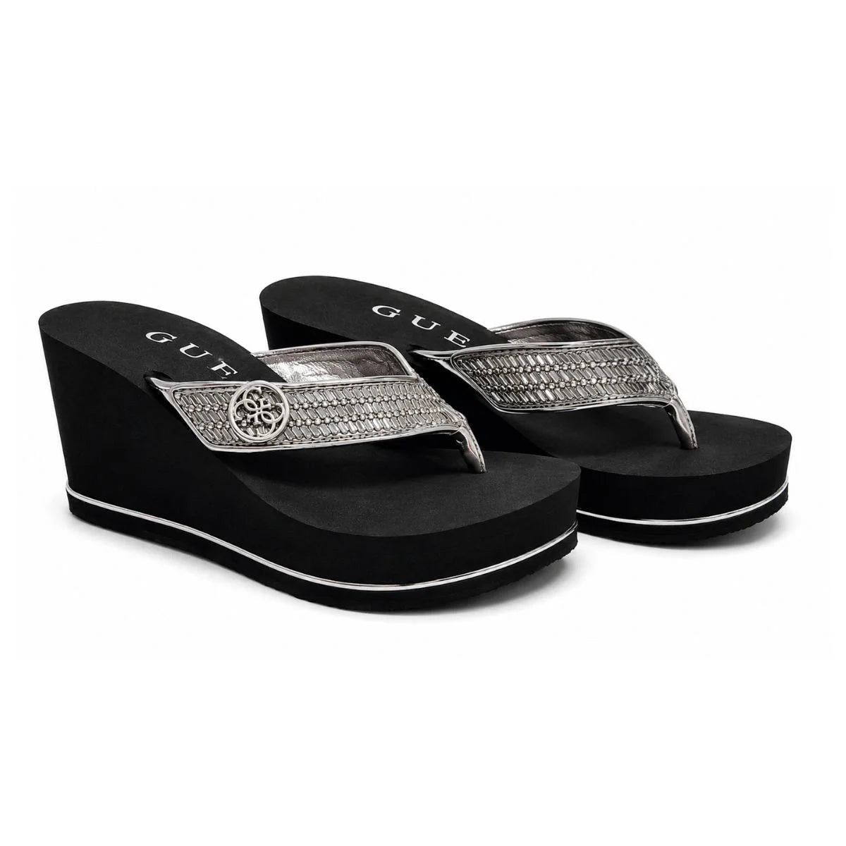 GUESS Glow Platform Sandals Women - BLK - Black / 35