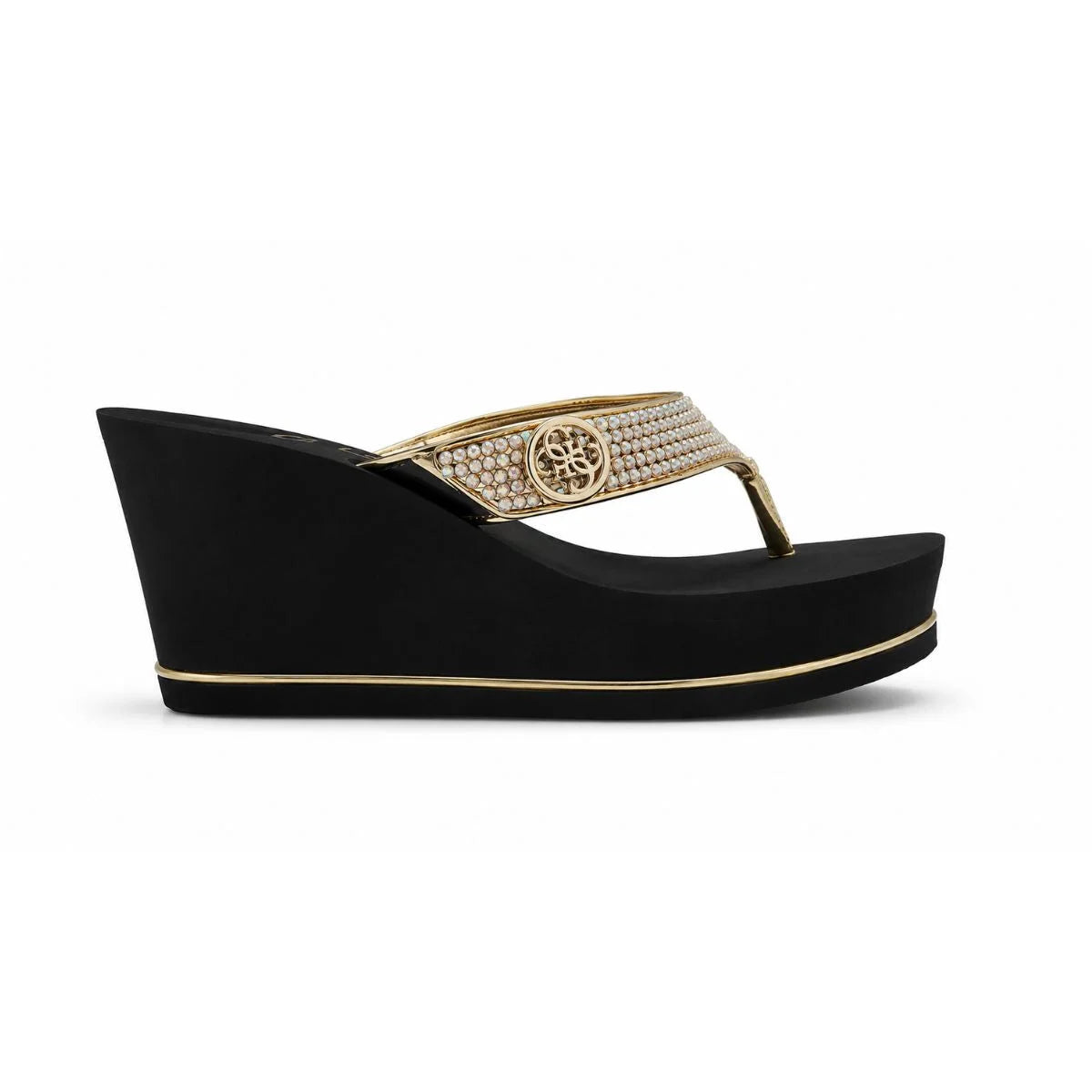 GUESS Glow Platform Sandals Women - BLKGLD