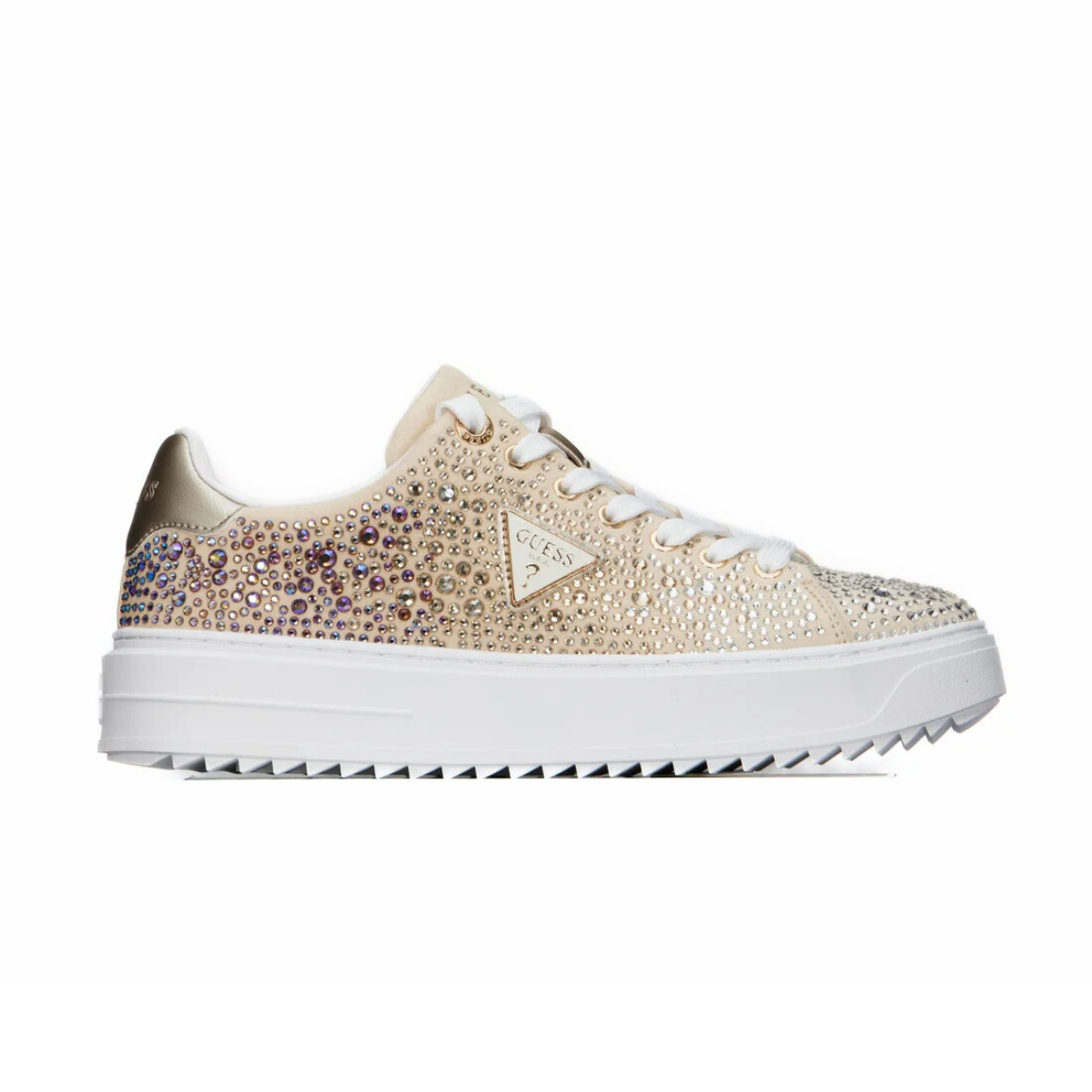 GUESS Gold denesa low-top sneakers - BEGBRZ - Beige/Bronze / 36.5