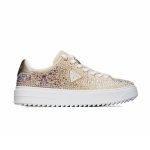 GUESS Gold denesa low-top sneakers - BEGBRZ - Beige/Bronze / 36.5